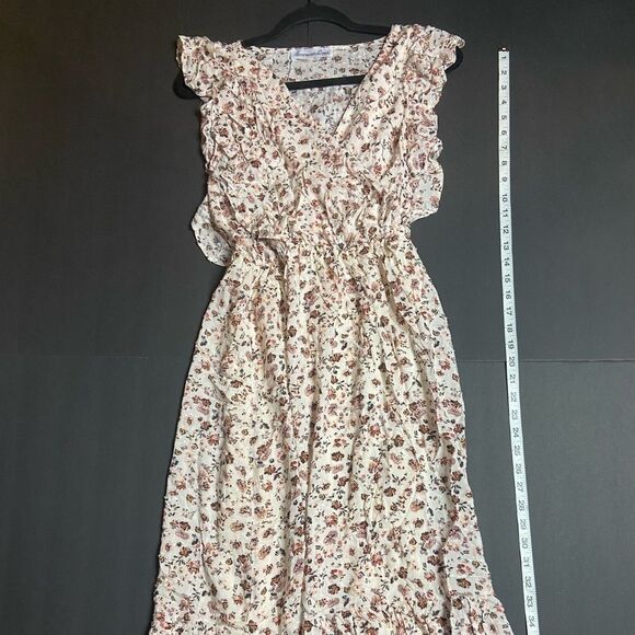 American Rose Women's Ivory/Multi Floral - Picture 9 of 16